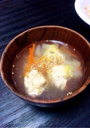 ぽかぽか野菜たっぷり♥鶏だんごスープ-レシピのメイン写真
