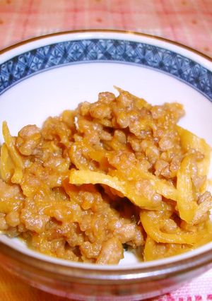 生姜とひき肉の味噌炒め-レシピのメイン写真