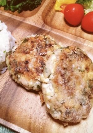 ヘルシー♪大葉香るマグロハンバーグ-レシピのメイン写真