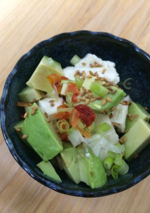 糖質オフ　簡単！アボカド豆腐-レシピのメイン写真