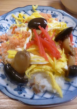 大黒本しめじときんぴらゴボウのちらしずし-レシピのメイン写真