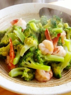 簡単☆ブロッコリーとエビの炒め物-レシピのメイン写真