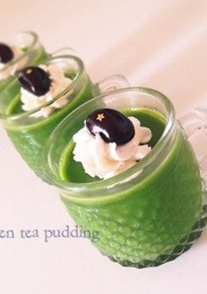 ぷるんっとろ〜り抹茶プリン-レシピのメイン写真
