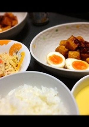 厚揚げとカリカリベーコンの甘辛煮-レシピのメイン写真