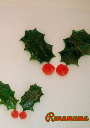 クリスマスに☆ヒイラギのワンポイント♪-レシピのメイン写真