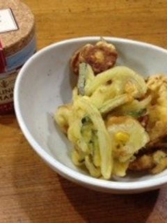 かぼちゃの余り皮でかき揚げ!-レシピのメイン写真