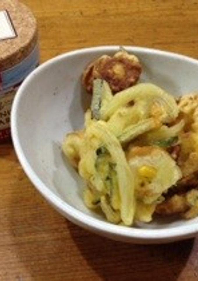 かぼちゃの余り皮でかき揚げ！-レシピのメイン写真