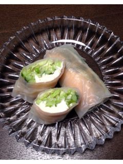 生ハムとクリームチーズの生春巻き-レシピのメイン写真