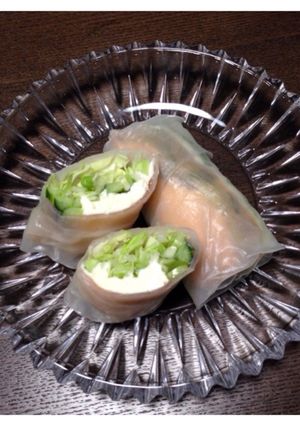 生ハムとクリームチーズの生春巻き-レシピのメイン写真