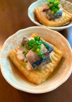 簡単！厚揚げのさば缶おろしのせ-レシピのメイン写真