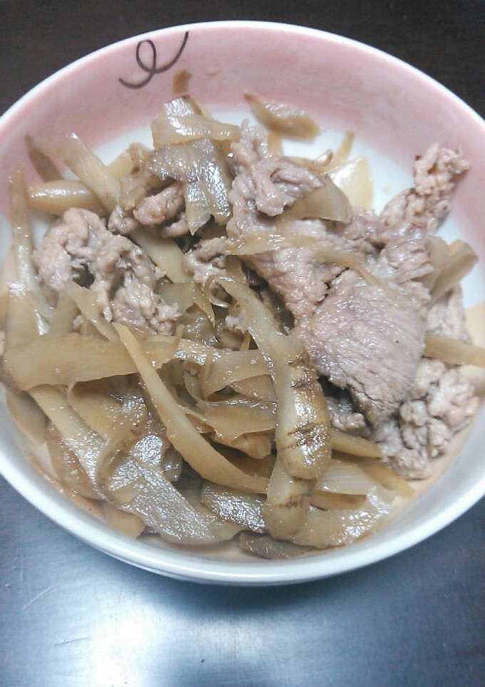 御飯に！！ゴボウと豚肉のさっぱり煮！-レシピのメイン写真