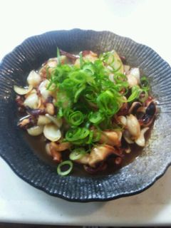 ユリ根とタコの砂糖ポン酢炒め-レシピのメイン写真