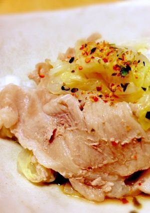切って盛ってチン☆白菜と豚肉のレンジ蒸し-レシピのメイン写真