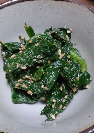 我が家のほうれん草の胡麻和え-レシピのメイン写真