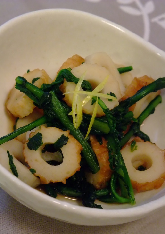 ちくわと春菊の煮浸し-レシピのメイン写真