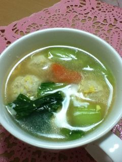 適当つくね中華スープ-レシピのメイン写真