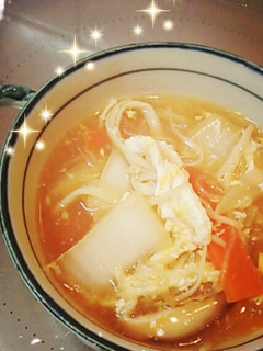 ほっこり☆野菜たっぷり酸辣湯スープ-レシピのメイン写真