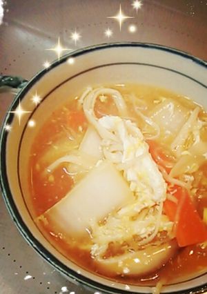 ほっこり☆野菜たっぷり酸辣湯スープ-レシピのメイン写真