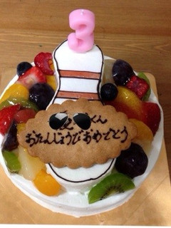 ボーリングケーキ笑3歳!-レシピのメイン写真
