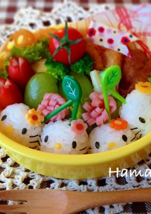 簡単♡さくらんぼキティちゃん♪キャラ弁-レシピのメイン写真