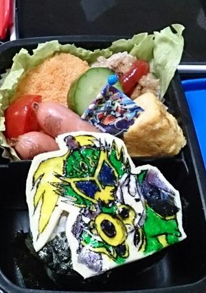 仮面ライダー龍玄 キャラ弁-レシピのメイン写真