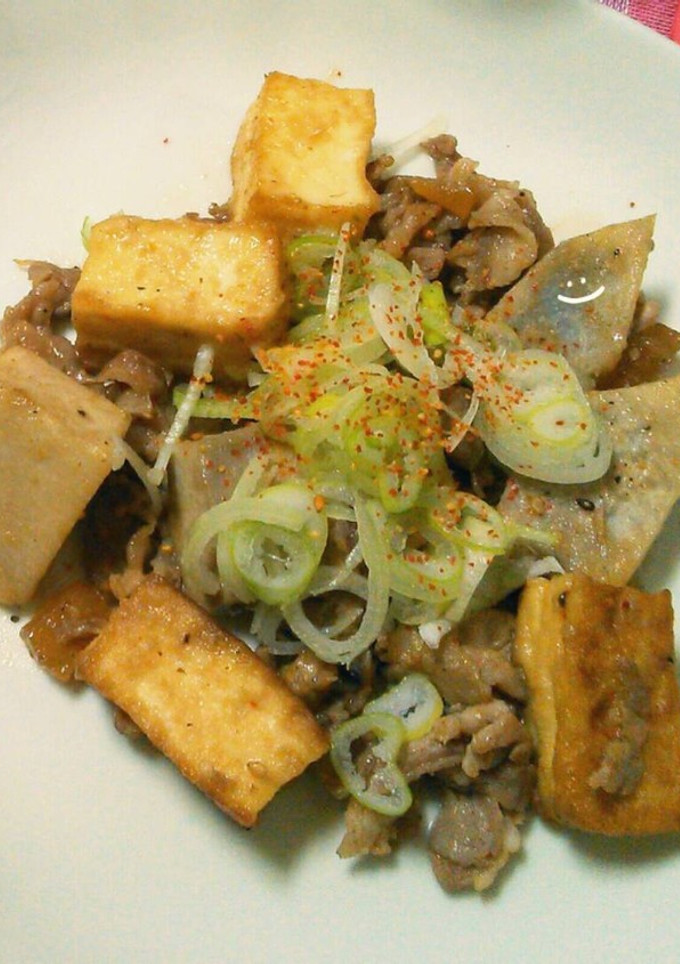 豚肉と里芋と厚揚げの油味噌炒め-レシピのメイン写真