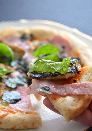 秋のブランチ！味付け海苔＆秋刀魚和風ピザ-レシピのメイン写真