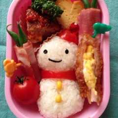 キャラ弁＊雪だるま＊-レシピのメイン写真