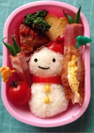 キャラ弁＊雪だるま＊-レシピのメイン写真