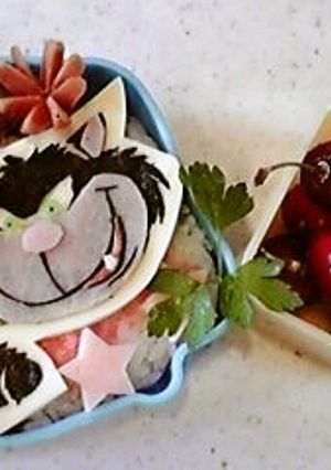 シンデレラに登場ルシファーのキャラ弁♪♪-レシピのメイン写真