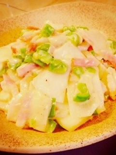 簡単♪かぶとベーコンのクリーミー炒め-レシピのメイン写真
