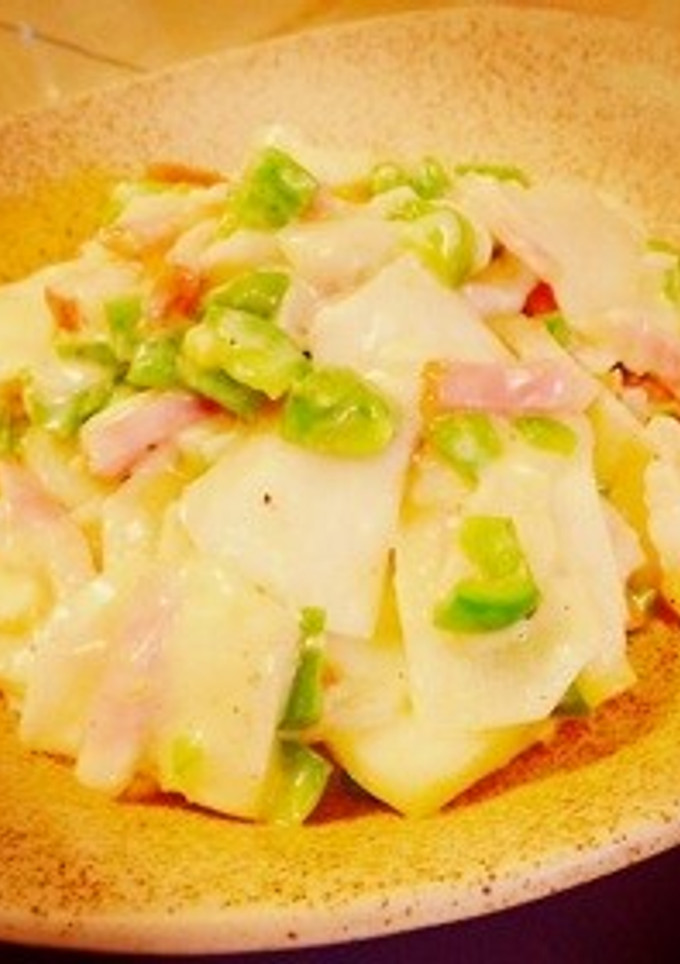 簡単♪かぶとベーコンのクリーミー炒め-レシピのメイン写真