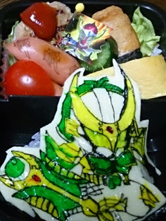 仮面ライダー斬月 キャラ弁-レシピのメイン写真