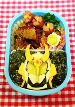 キャラ弁*仮面ライダーガイム 斬月弁当♪-レシピのメイン写真