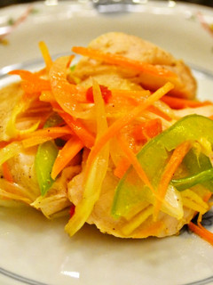 レンジでチン ささ身と野菜たっぷりマリネ-レシピのメイン写真