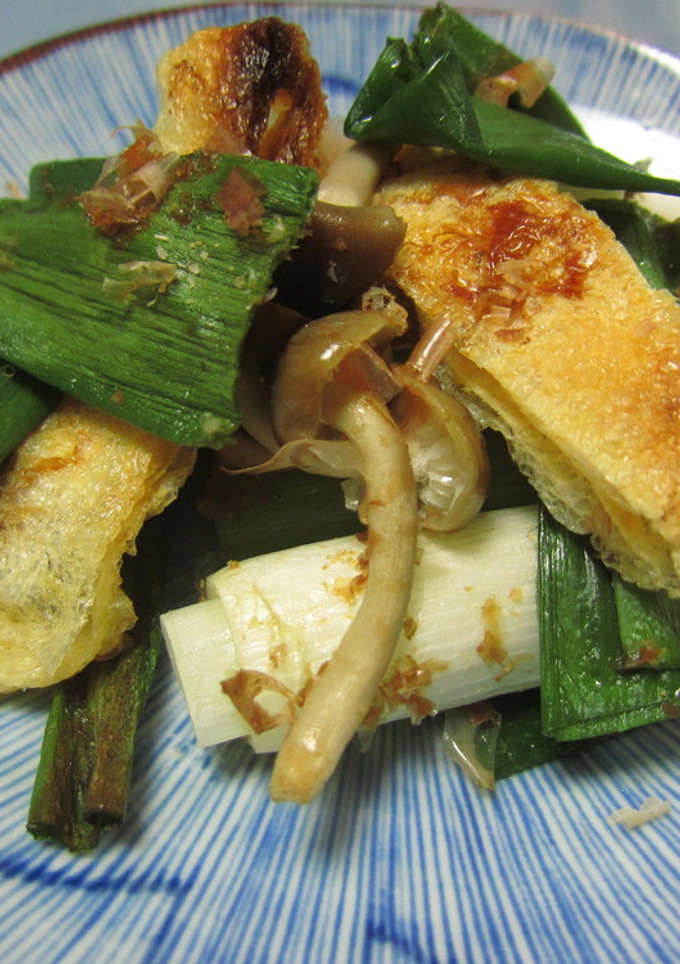 白ネギ・しめじ・油揚げのトースター焼き♪-レシピのメイン写真