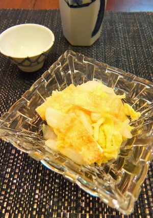 白菜とカリカリ油あげの出汁ポン酢和え-レシピのメイン写真