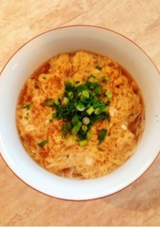 ♡ふわとろ卵のあったかそうめん♡-レシピのメイン写真