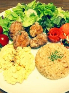 ワンプレートごはん(唐揚げ編)-レシピのメイン写真