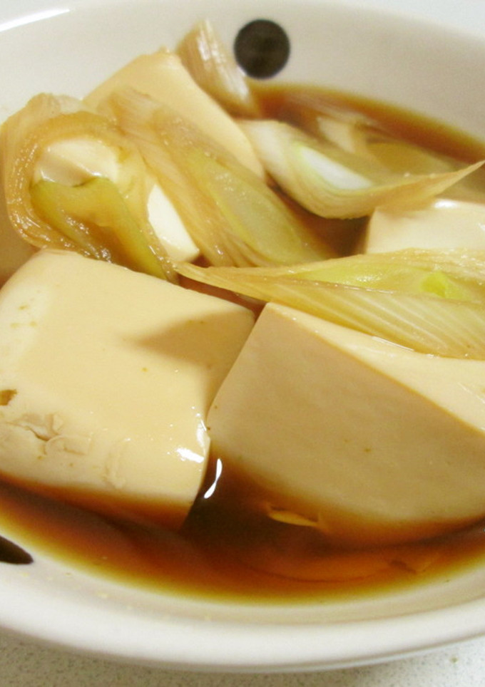 レンジで簡単♪豆腐とネギの柚胡椒煮-レシピのメイン写真