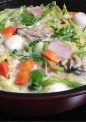 キャンベル缶で☆クラムチャウダー鍋-レシピのメイン写真