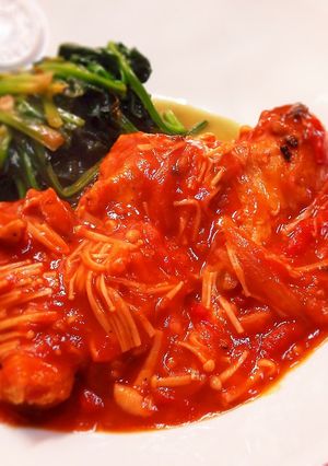 手羽元のトマト缶煮込み-レシピのメイン写真