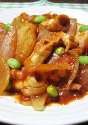 ◆糖尿病◆じゃがいもと竹の子のトマト煮-レシピのメイン写真