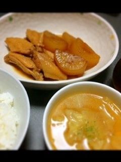 大根と手羽の煮物(*´□`*)-レシピのメイン写真