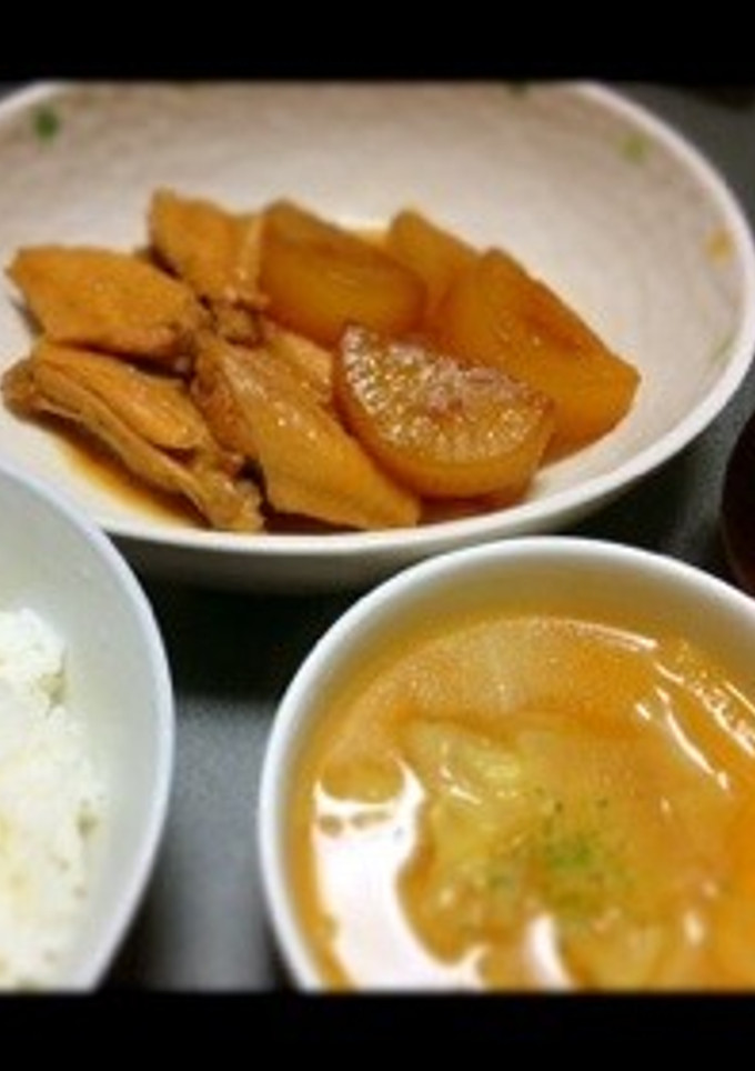 大根と手羽の煮物(*´□`*)-レシピのメイン写真