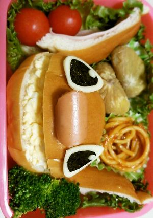 スティッチのロールパン　キャラ弁　-レシピのメイン写真
