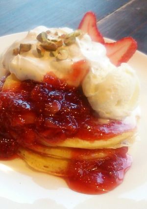 しっとり♪米粉のパンケーキ!!-レシピのメイン写真