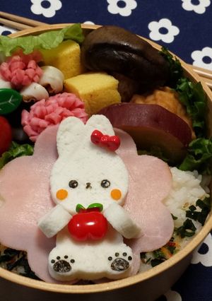 はんぺんで可愛いうさぎさん弁当-レシピのメイン写真