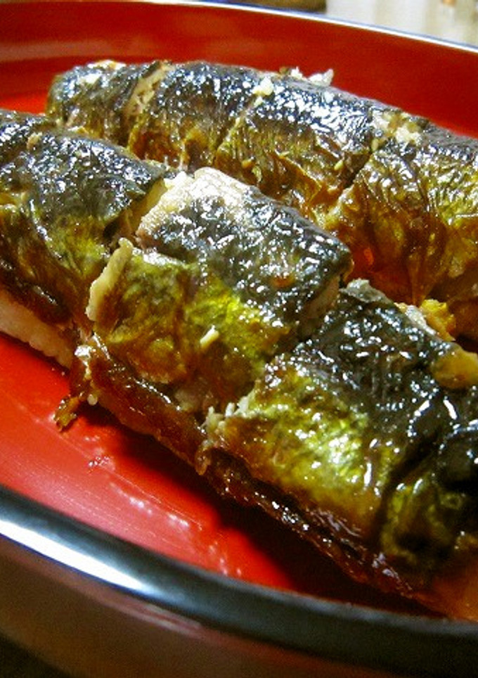 サンマ丸ごと蒲焼き寿司♥-レシピのメイン写真