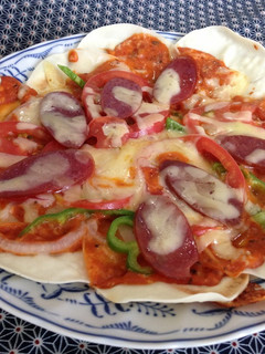 とろける酒粕入り餃子の皮ピザ-レシピのメイン写真